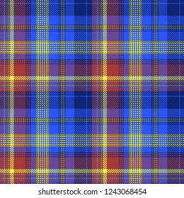 Tartan, plaid pattern seamless vector illustration. Checkered texture for clothing fabric prints, web design, home textile.