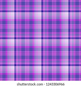 Tartan, plaid pattern seamless vector illustration. Checkered texture for clothing fabric prints, web design, home textile.