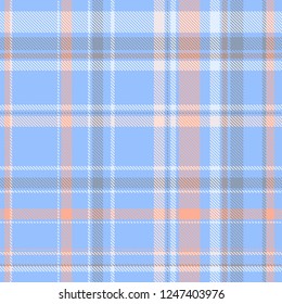 Tartan, plaid pattern seamless vector illustration. Checkered texture for clothing fabric prints, web design, home textile.