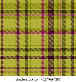 Tartan, plaid pattern seamless vector illustration. Checkered texture for clothing fabric prints, web design, home textile.