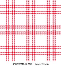 Tartan, plaid pattern seamless vector illustration. Checkered texture for clothing fabric prints, web design, home textile.