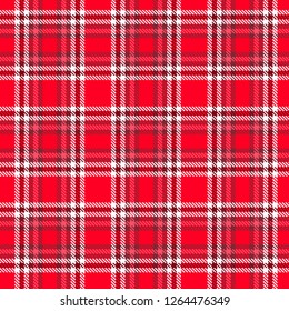 Tartan, plaid pattern seamless vector illustration. Checkered texture for clothing fabric prints, web design, home textile.