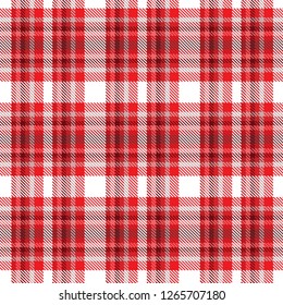 Tartan, plaid pattern seamless vector illustration. Checkered texture for clothing fabric prints, web design, home textile.