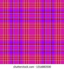 Tartan, plaid pattern seamless vector illustration. Checkered texture for clothing fabric prints, web design, home textile.