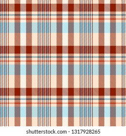 Tartan, plaid pattern seamless vector illustration. Checkered texture for clothing fabric prints, web design, home textile.