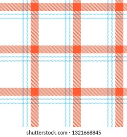 Tartan, plaid pattern seamless vector illustration. Checkered texture for clothing fabric prints, web design, home textile.