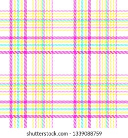 Tartan, plaid pattern seamless vector illustration. Checkered texture for clothing fabric prints, web design, home textile.