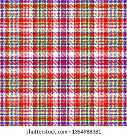 Tartan, plaid pattern seamless vector illustration. Checkered texture for clothing fabric prints, web design, home textile.