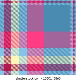 Tartan, plaid pattern seamless vector illustration. Checkered texture for clothing fabric prints, web design, home textile.