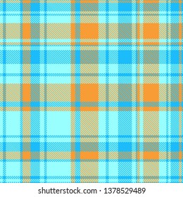 Tartan, plaid pattern seamless vector illustration. Checkered texture for clothing fabric prints, web design, home textile.