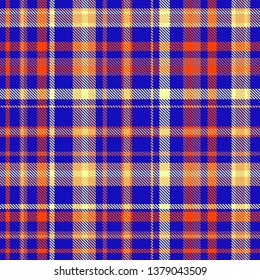 Tartan, plaid pattern seamless vector illustration. Checkered texture for clothing fabric prints, web design, home textile.