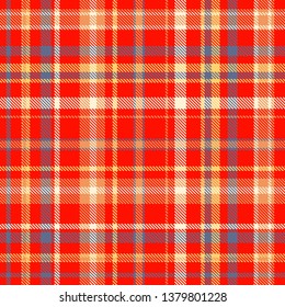 Tartan, plaid pattern seamless vector illustration. Checkered texture for clothing fabric prints, web design, home textile.