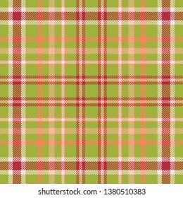 Tartan, plaid pattern seamless vector illustration. Checkered texture for clothing fabric prints, web design, home textile.