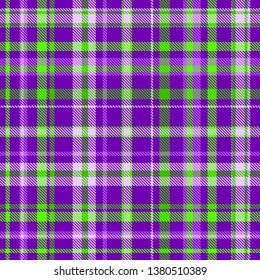 Tartan, plaid pattern seamless vector illustration. Checkered texture for clothing fabric prints, web design, home textile.