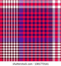 Tartan, plaid pattern seamless vector illustration. Checkered texture for clothing fabric prints, web design, home textile.