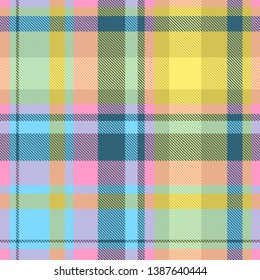 Tartan, plaid pattern seamless vector illustration. Checkered texture for clothing fabric prints, web design, home textile.