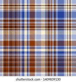 Tartan, plaid pattern seamless vector illustration. Checkered texture for clothing fabric prints, web design, home textile.