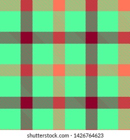 Tartan, plaid pattern seamless vector illustration. Checkered texture for clothing fabric prints, web design, home textile.
