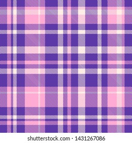 Tartan, plaid pattern seamless vector illustration. Checkered texture for clothing fabric prints, web design, home textile.