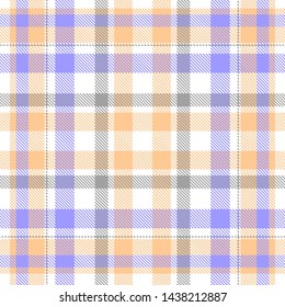 Tartan, plaid pattern seamless vector illustration. Checkered texture for clothing fabric prints, web design, home textile.