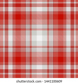 Tartan, plaid pattern seamless vector illustration. Checkered texture for clothing fabric prints, web design, home textile.