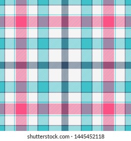 Tartan, plaid pattern seamless vector illustration. Checkered texture for clothing fabric prints, web design, home textile.