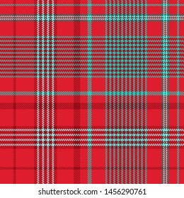 Tartan, plaid pattern seamless vector illustration. Checkered texture for clothing fabric prints, web design, home textile.