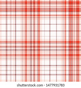 Tartan, plaid pattern seamless vector illustration. Checkered texture for clothing fabric prints, web design, home textile.