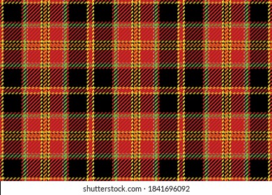 Patrón de plaid de tartán fondo vectorial sin fisuras. Compruebe si la camisa de la manta, la manta, el tirón u otro diseño textil moderno está en relieve. 