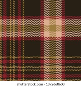 Tartán, patrón de plaid, ilustración vectorial sin fisuras. Textiles para estampados de tela
