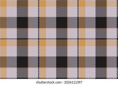 Tartan plaid pattern seamless vector background. Check plaid for flannel shirt, blanket, throw, or other modern textile design. 
