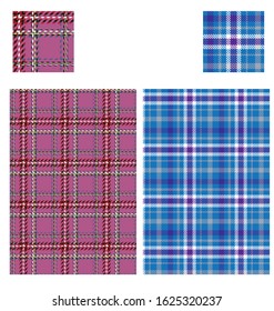 Tartan plaid pattern swatch colrable.  Double click on global color in swatches panel, ckeck preview box and change value