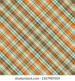 Tartan plaid pattern with texture and coffee color. Vector illustration.
