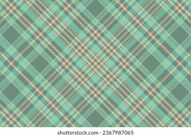 Tartan-Muster mit Textur und Kaffeefarbe. Vektorgrafik.
