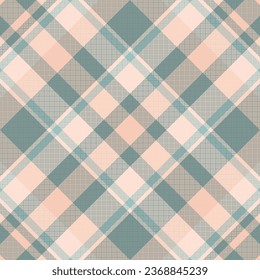 Tartan plaid pattern with texture and coffee color. Vector illustration.
