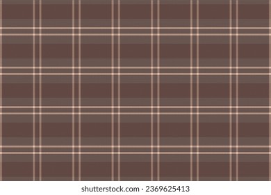 Tartan plaid pattern with texture and coffee color. Vector illustration.