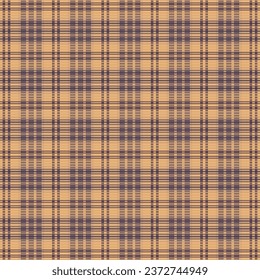 Tartan plaid pattern with texture and coffee color. Vector illustration.