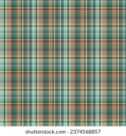 Tartan plaid pattern with texture and coffee color. Vector illustration.