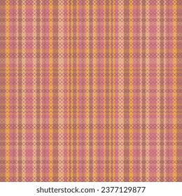Tartan plaid pattern with texture and coffee color. Vector illustration.
