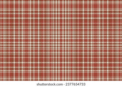 Tartan-Muster mit Textur und Kaffeefarbe. Vektorgrafik.