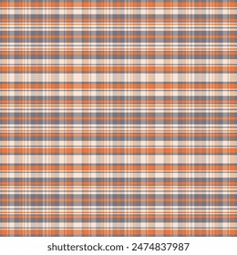 Tartan plaid pattern with texture and coffee color. Vector illustration.
