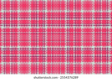 Tartan plaid pattern with texture and coffee color. Vector illustration.