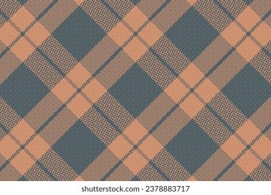 Tartán trenzado patrón con textura y color natural. Ilustración vectorial.