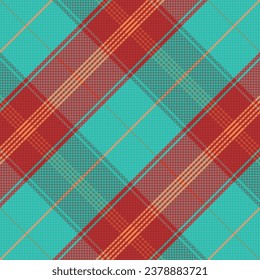 Tartan plaid pattern with texture and nature color. Vector illustration.