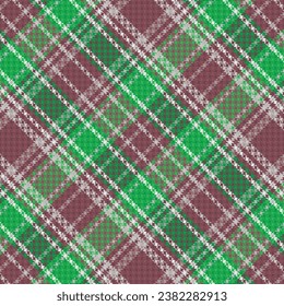 Tartan plaid pattern with texture and nature color. Vector illustration.