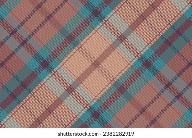 Tartán trenzado patrón con textura y color natural. Ilustración vectorial.