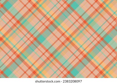 Tartan plaid pattern with texture and nature color. Vector illustration.