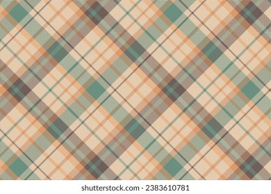 Tartán trenzado patrón con textura y color natural. Ilustración vectorial.