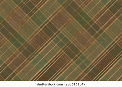 Tartan plaid pattern with texture and nature color. Vector illustration.