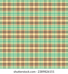 Tartan-Muster mit Textur und Retro-Farbe. Vektorgrafik.